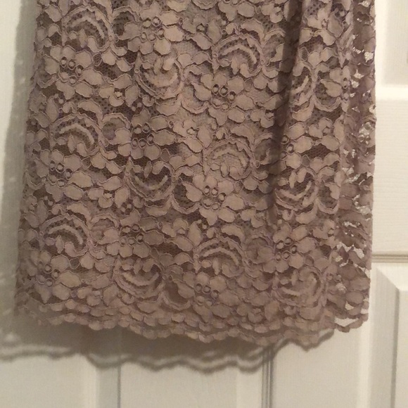 David’s bridal nude lace bridesmaid dress - Picture 3 of 5